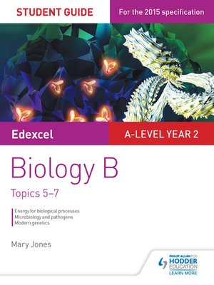 cover image of Edexcel A-level Biology B Student Guide 3